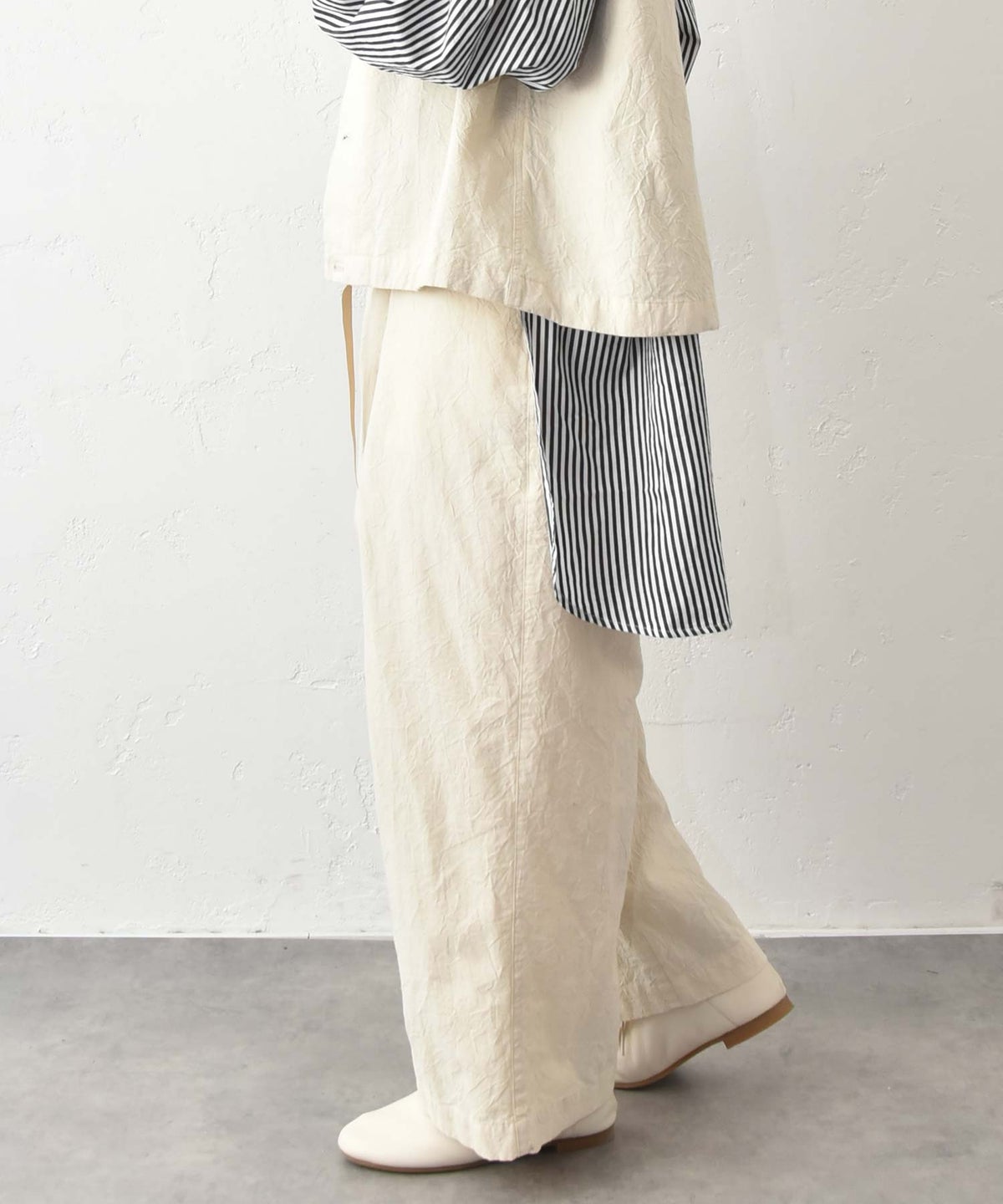 No18｜コットンワッシャーワイドパンツ [[CE1PT260106B]][C]