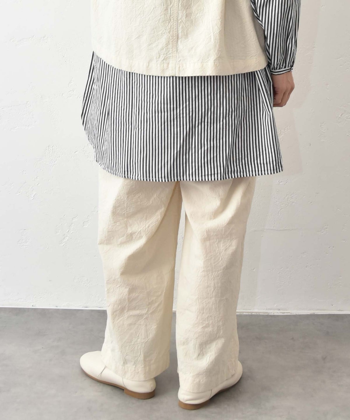 No18｜コットンワッシャーワイドパンツ [[CE1PT260106B]][C]