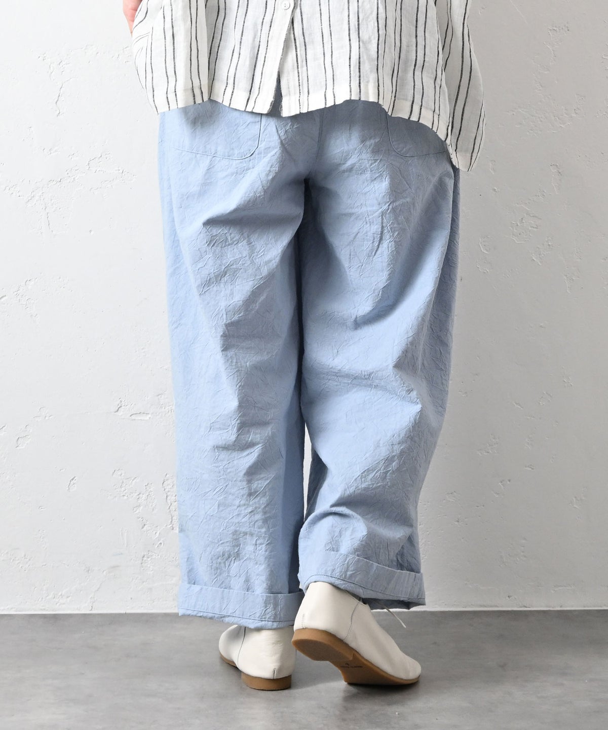 No18｜コットンワッシャーワイドパンツ [[CE1PT260106B]][C]