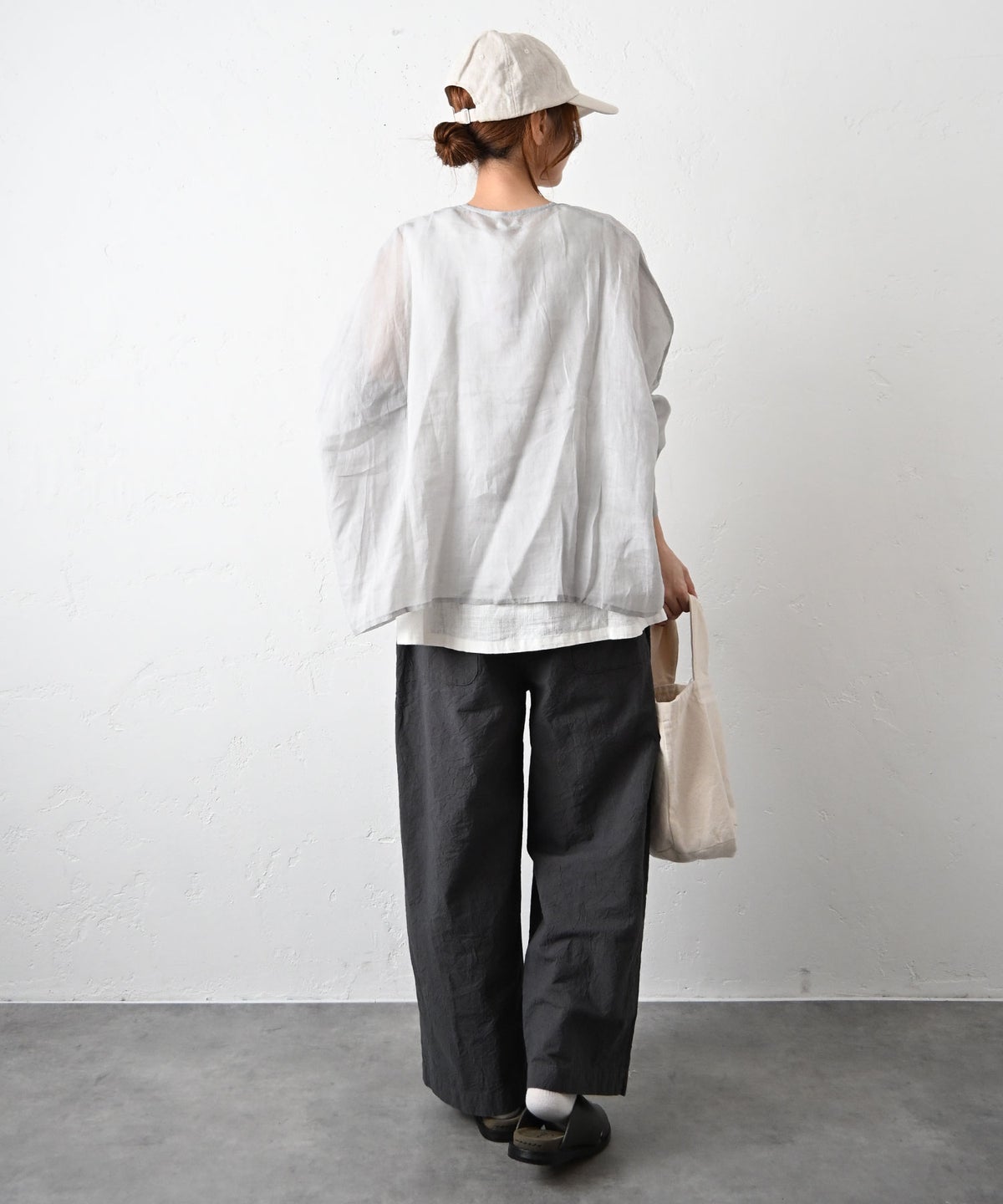 No18｜コットンワッシャーワイドパンツ [[CE1PT260106B]][C]