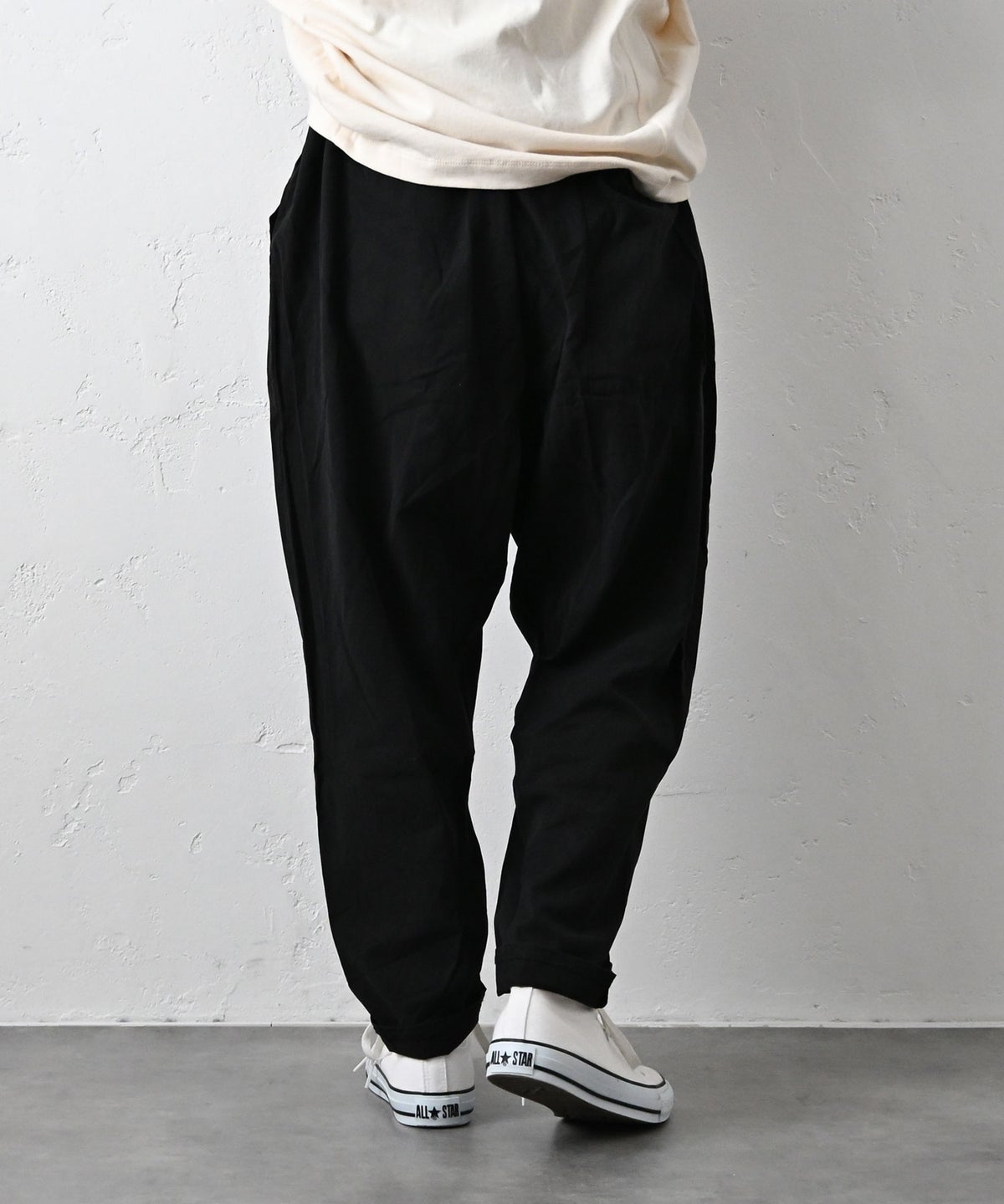 hagumu｜ウエストリブテーパードパンツ [[125711]][C]