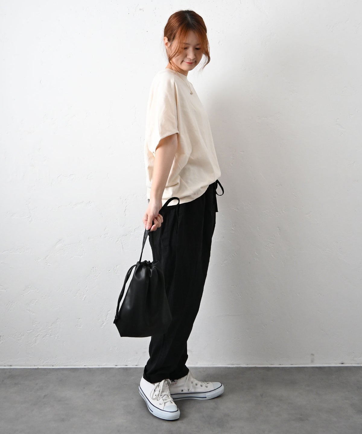 hagumu｜ウエストリブテーパードパンツ [[125711]][C]