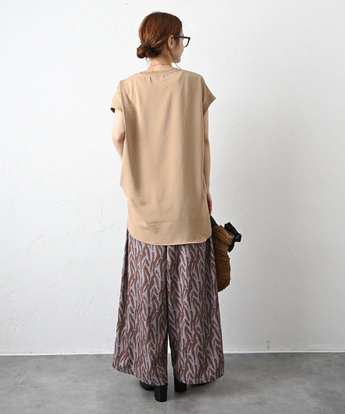 HUMS｜総柄ワイドパンツ [[C-5134]][C]