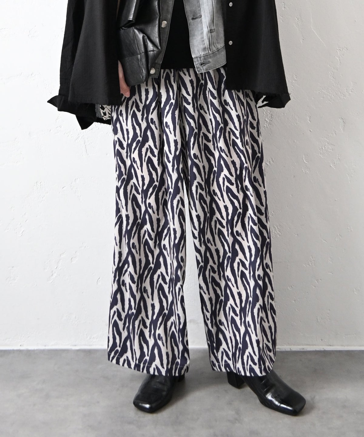 HUMS｜総柄ワイドパンツ [[C-5134]][C]