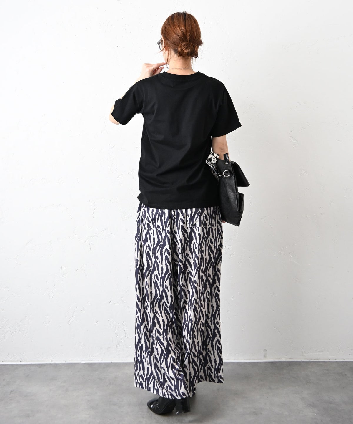 HUMS｜総柄ワイドパンツ [[C-5134]][C]