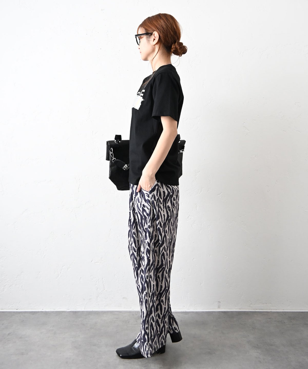 HUMS｜総柄ワイドパンツ [[C-5134]][C]