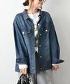HUMS｜デニムオーバーシャツジャケット [[HUM-085]][C]