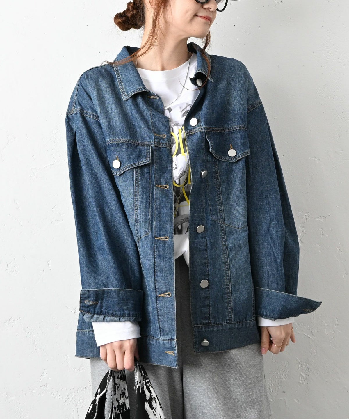 HUMS｜デニムオーバーシャツジャケット [[HUM-085]][C]
