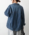 HUMS｜デニムオーバーシャツジャケット [[HUM-085]][C]