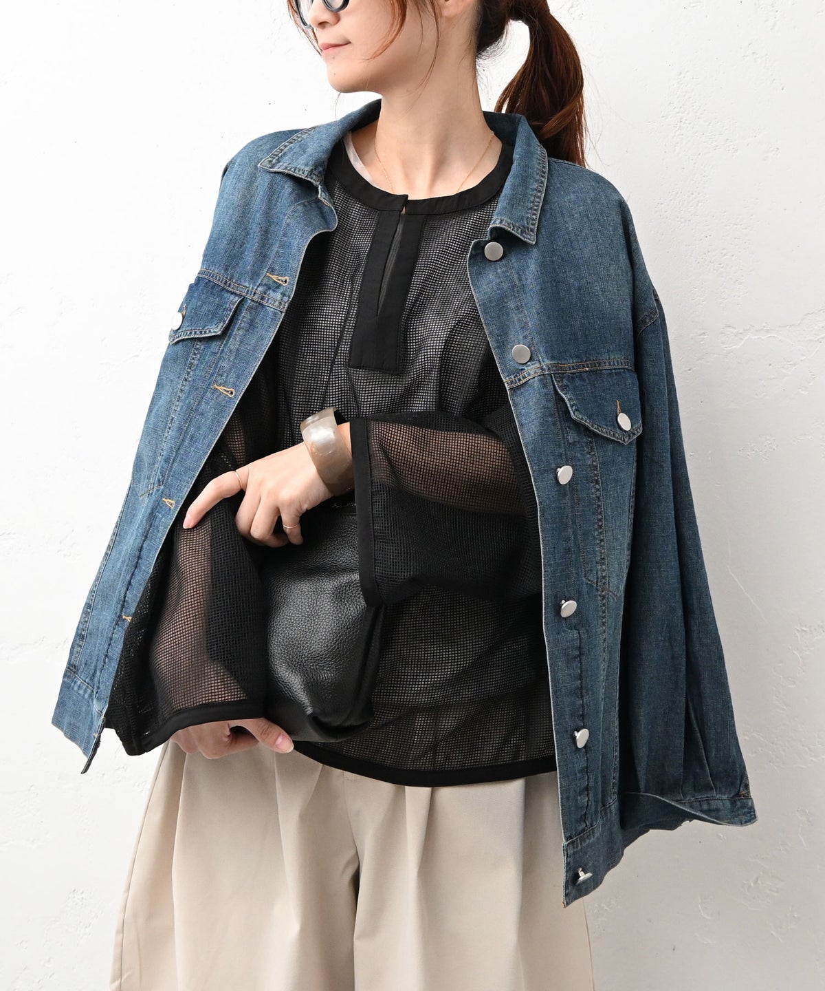 HUMS｜デニムオーバーシャツジャケット [[HUM-085]][C]