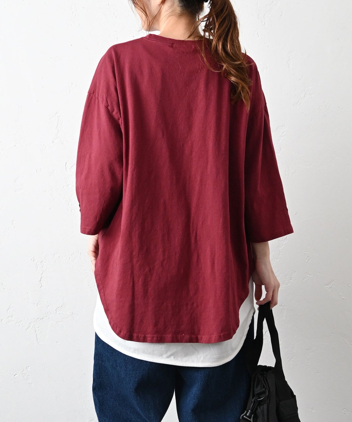 IN THE MARKET｜5分袖オーバーカットソー [[C-2555]][C]