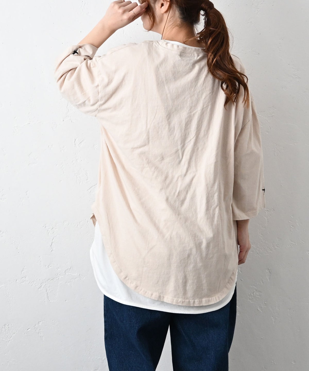 IN THE MARKET｜5分袖オーバーカットソー [[C-2555]][C]