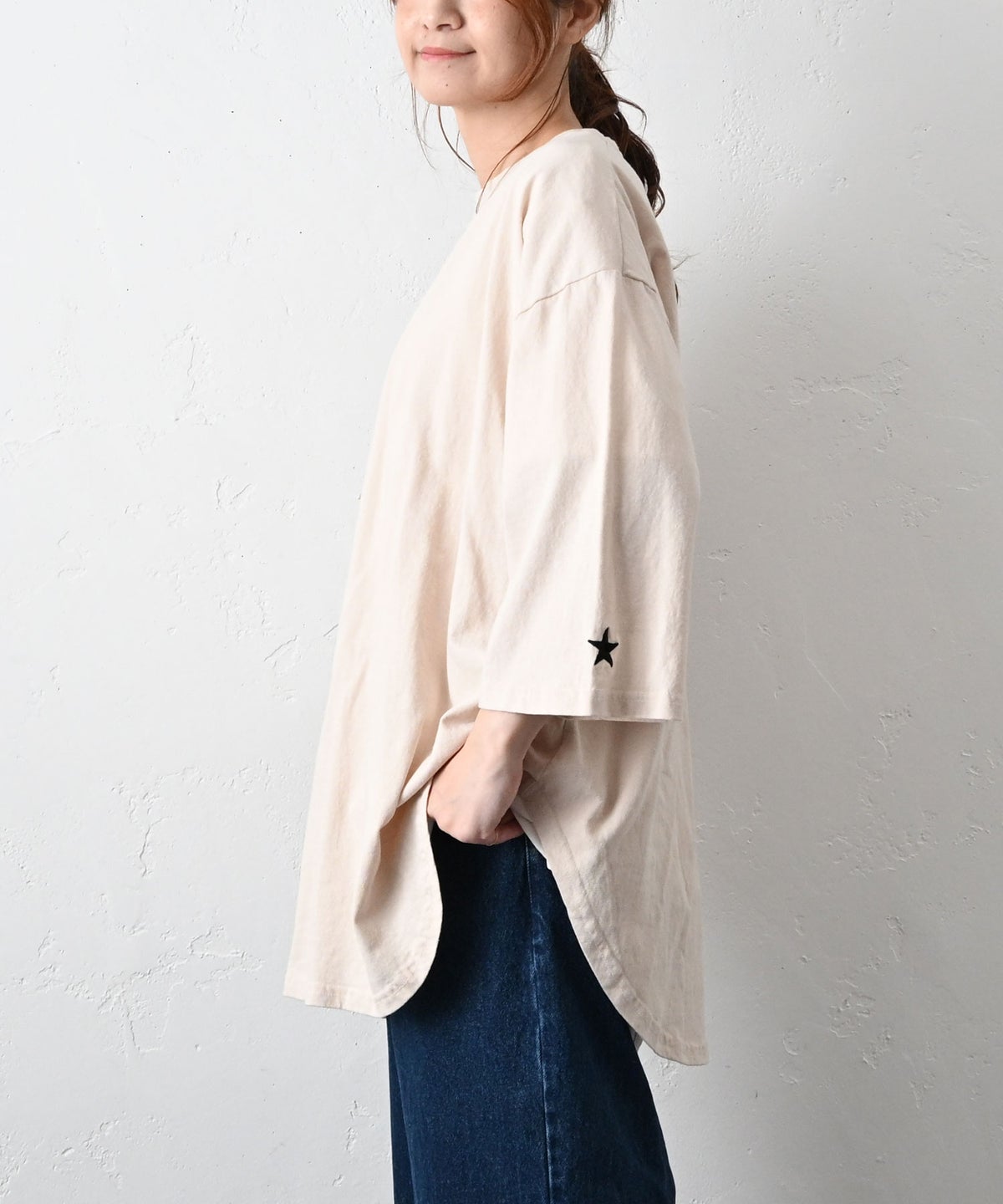 IN THE MARKET｜5分袖オーバーカットソー [[C-2555]][C]