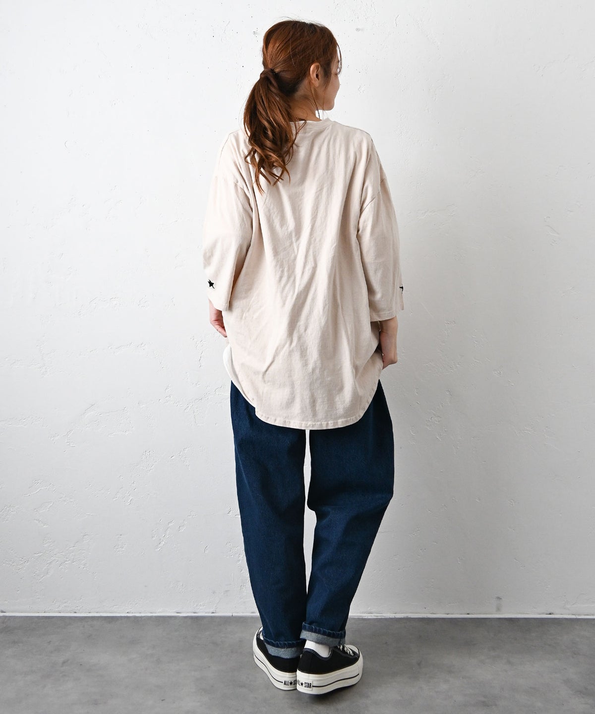 IN THE MARKET｜5分袖オーバーカットソー [[C-2555]][C]