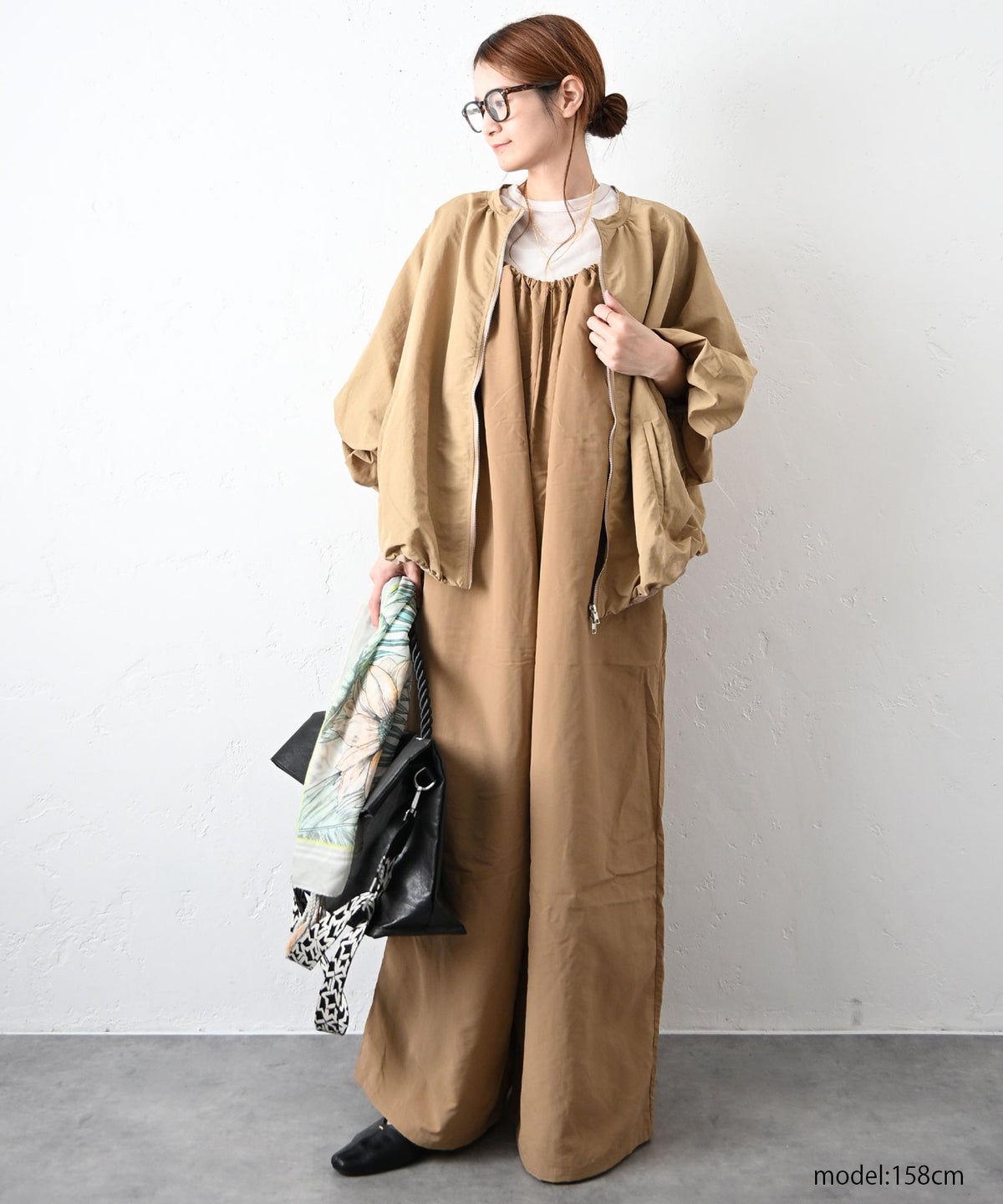 HUMS｜バルーンヘムジップブルゾン [[820452]][C]