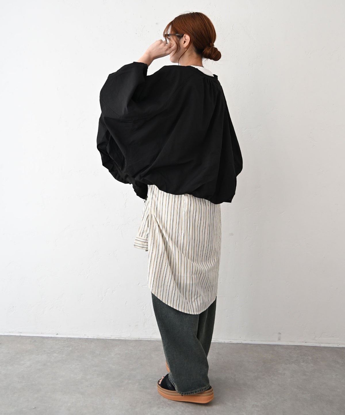 HUMS｜バルーンヘムジップブルゾン [[820452]][C]