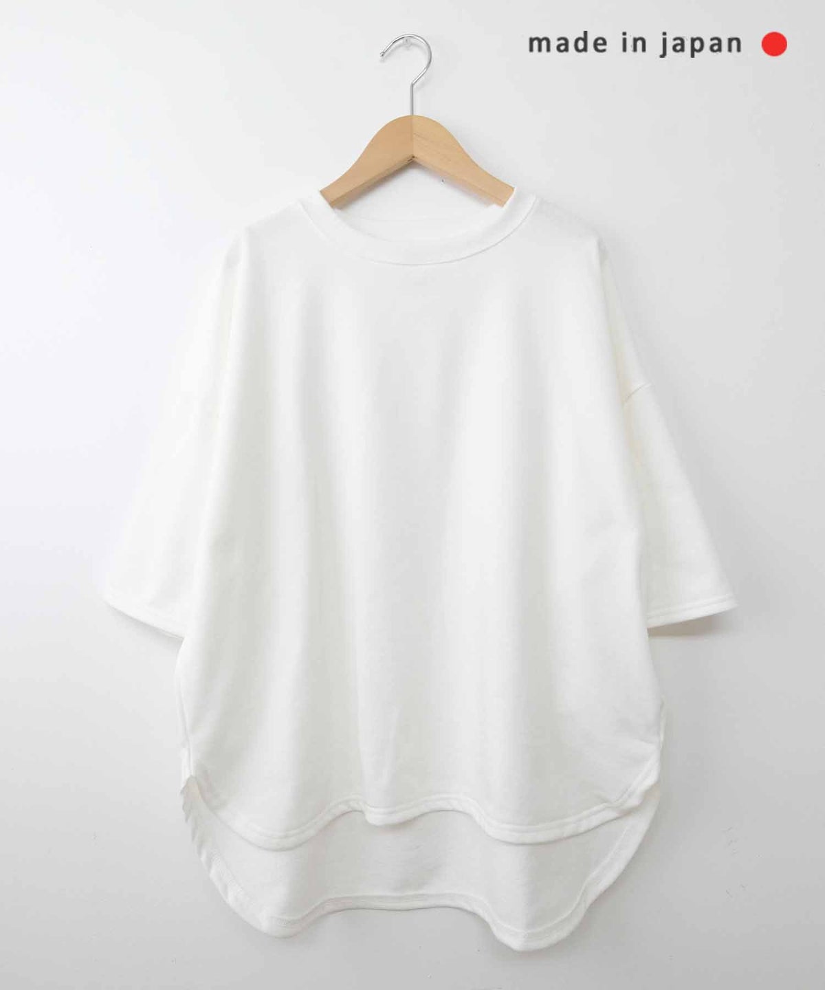 her.｜ミニ裏毛5分袖カットソー [[131280H]][C]