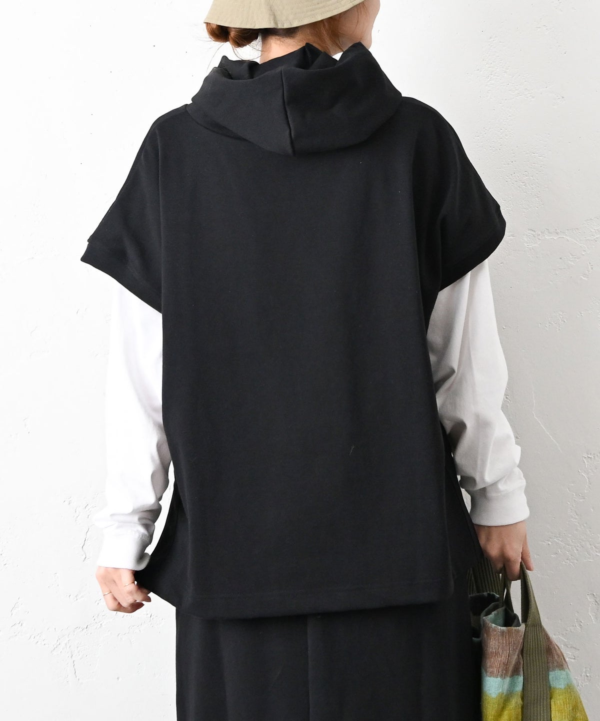 her.｜度詰め天竺カットパーカー [[131351H]][C]