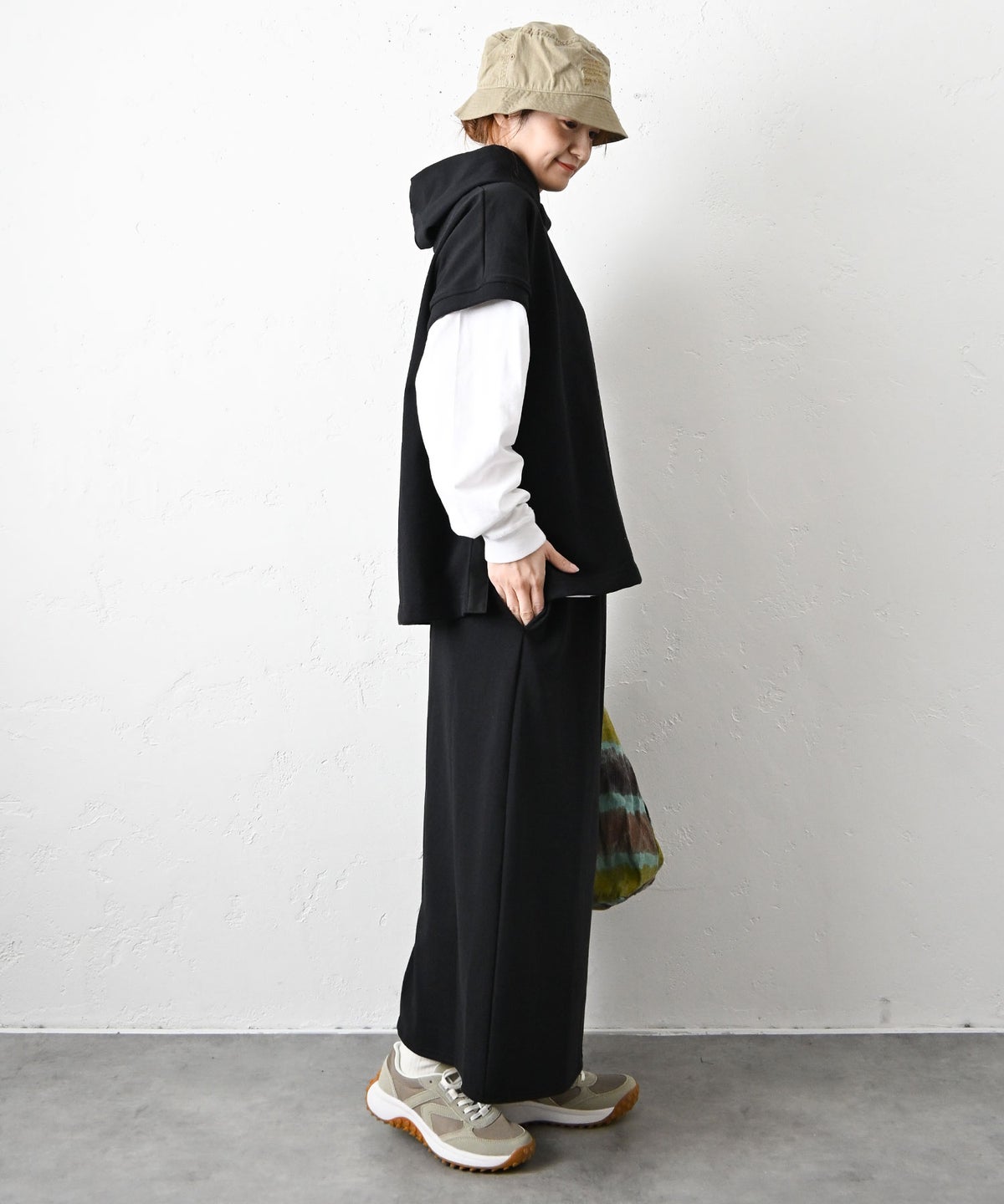 her.｜度詰め天竺カットイージースカート [[131352H]][C]