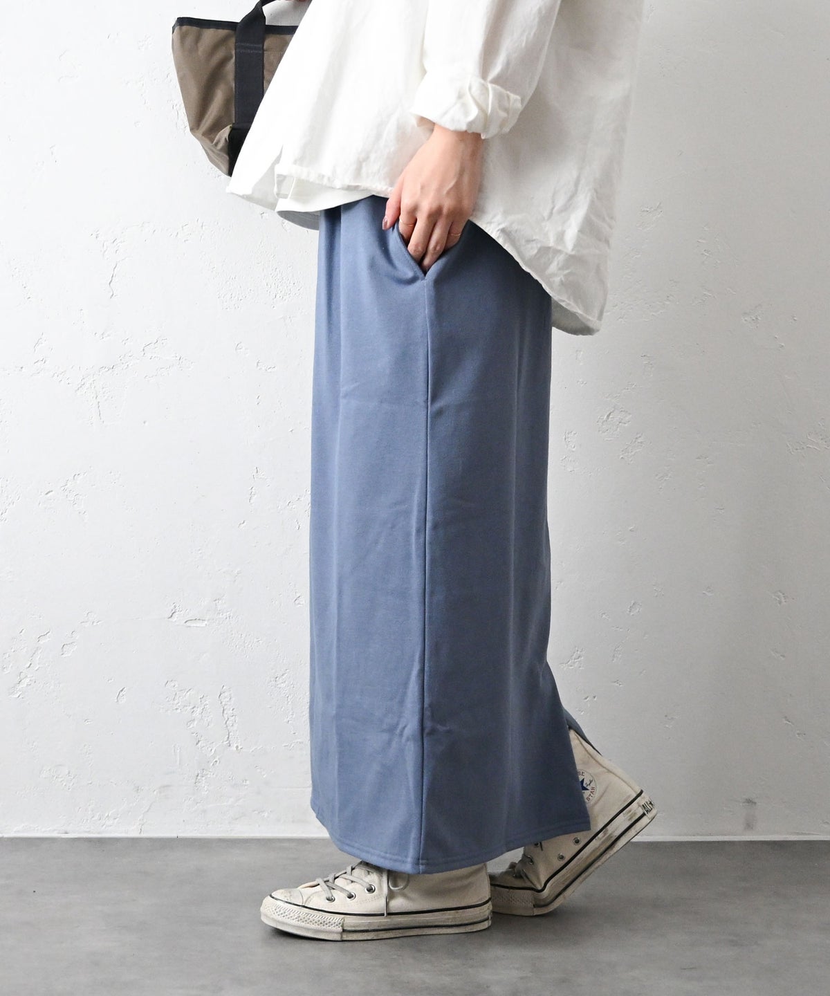 her.｜度詰め天竺カットイージースカート [[131352H]][C]