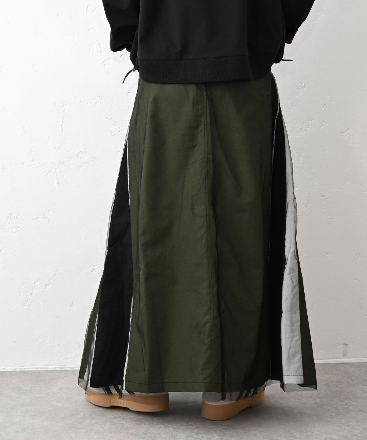 HUMS｜異素材ドッキングデニムスカート [[600162]][C]