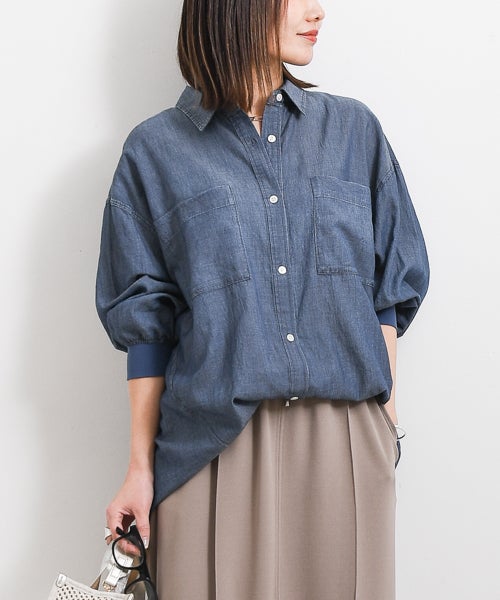 Dignite collier｜シアーデニムシャツ [[80267208]][F] | ma28 ONLINE