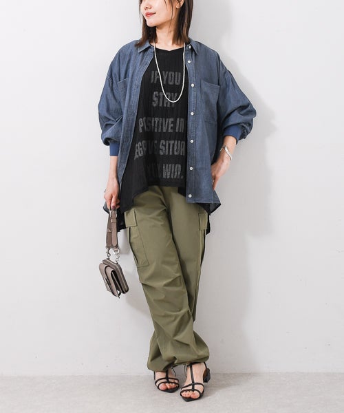 Dignite collier｜シアーデニムシャツ [[80267208]][F] | ma28 ONLINE