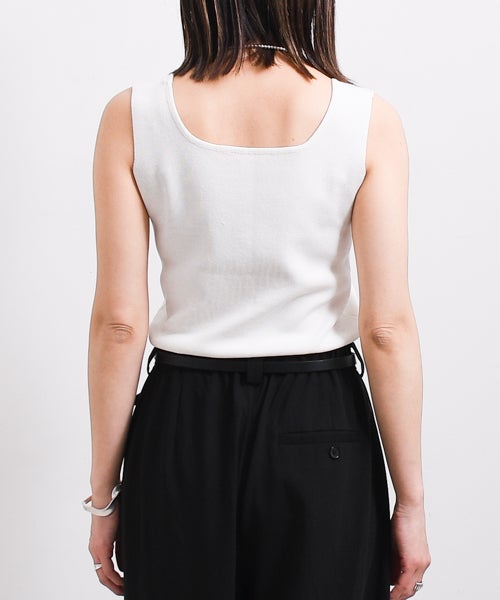 CLOCHE｜スクエアニットタンク [[62285520]][F] | ma28 ONLINE STORE