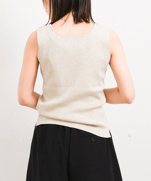 CLOCHE｜ラメ入りニットタンク [[62285569]][F] | ma28 ONLINE STORE