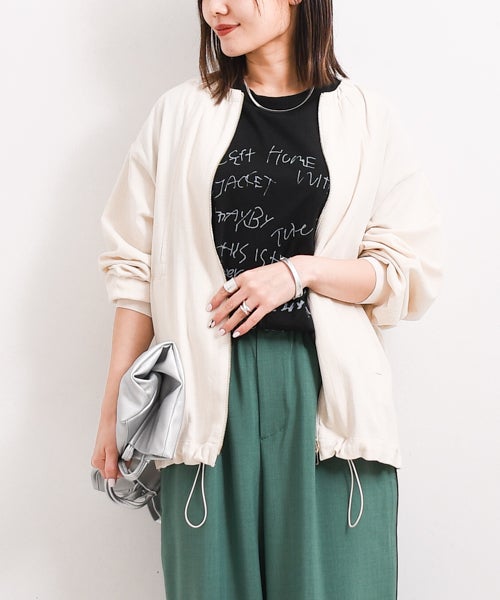 W｜ノーカラージップブルゾン [[IZK25114]][F] | ma28 ONLINE STORE