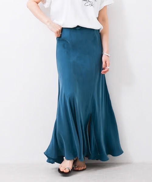 W｜washセミフレアスカート [[IZK24050-1]][F] | ma28 ONLINE STORE