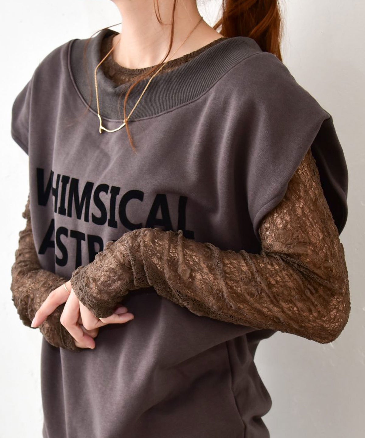  HUMS｜ストレッチレースインナー [[33185A133]][C]