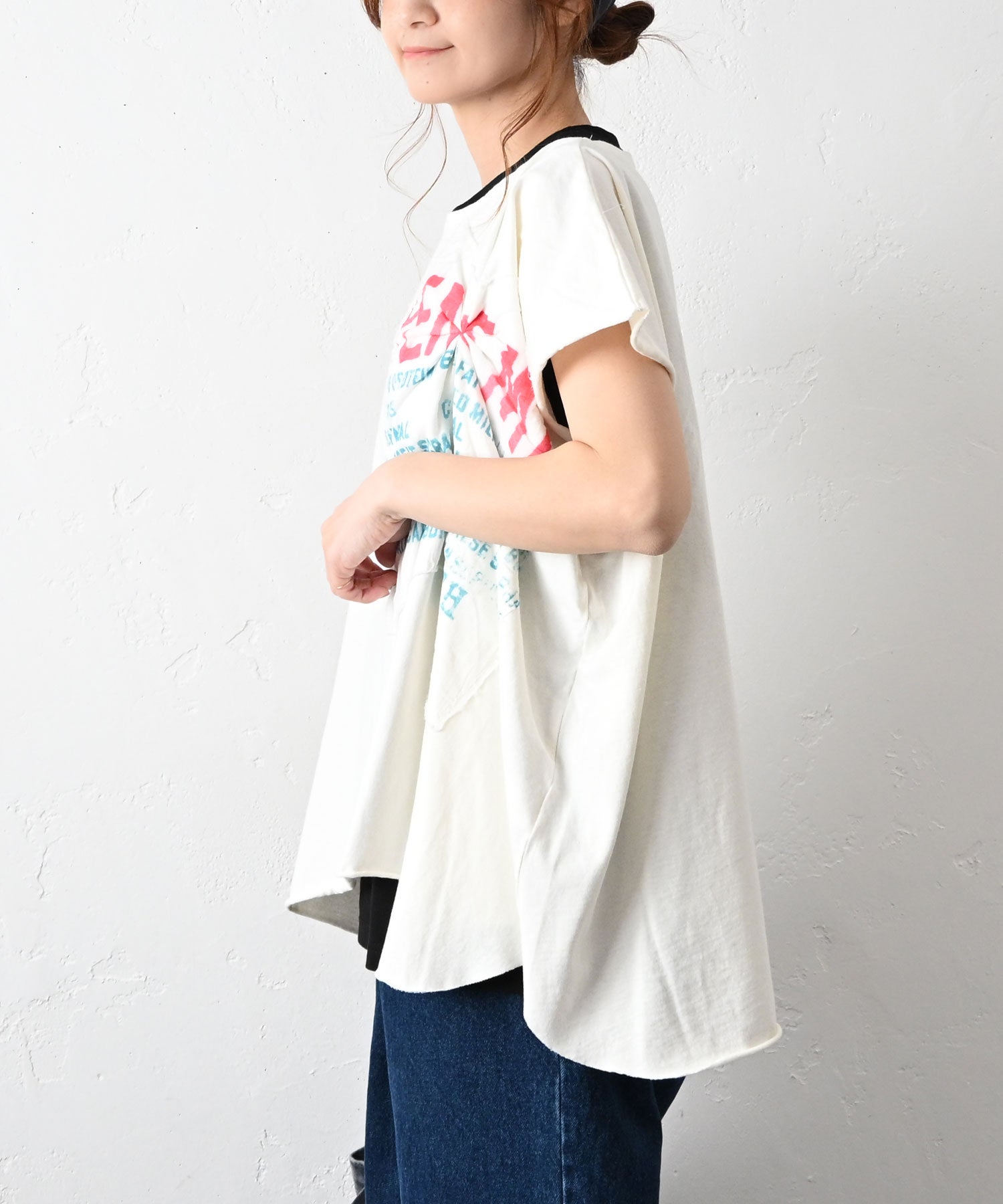 GO TO HOLLYWOOD｜天竺ヘンケイワイドTシャツ [[32620410]][C] | ma28
