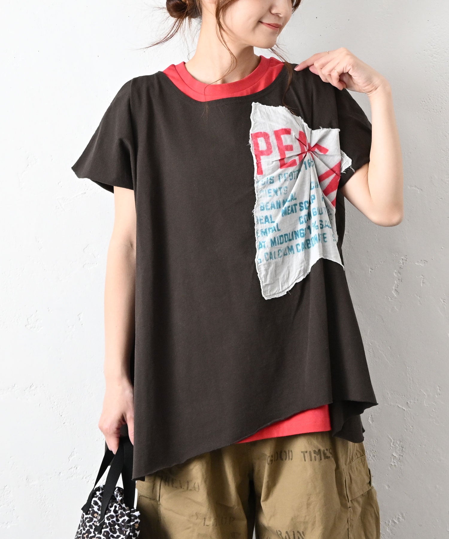 gotohollywood スカシャツ オルテガ柄 柄シャツ ジャカード オルテガ柄[品番：DCTW0004434]｜Decorative
