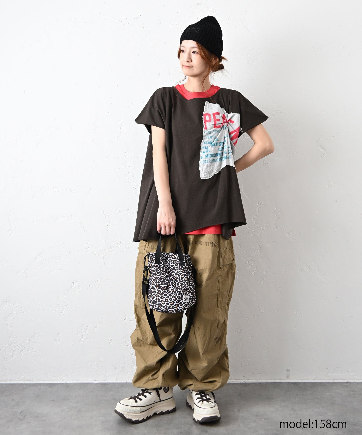 GO TO HOLLYWOOD｜天竺ヘンケイワイドTシャツ [[32620410]][C] | ma28