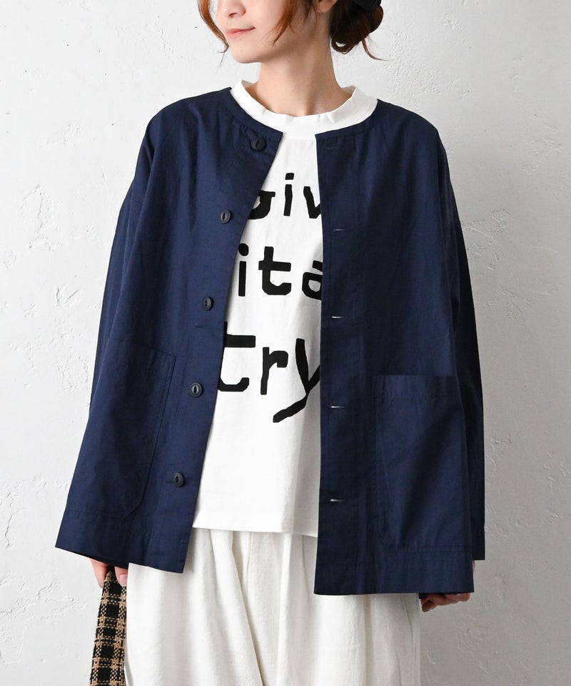 hagumu｜クルーネックシャツジャケット [[hag-189]][C]