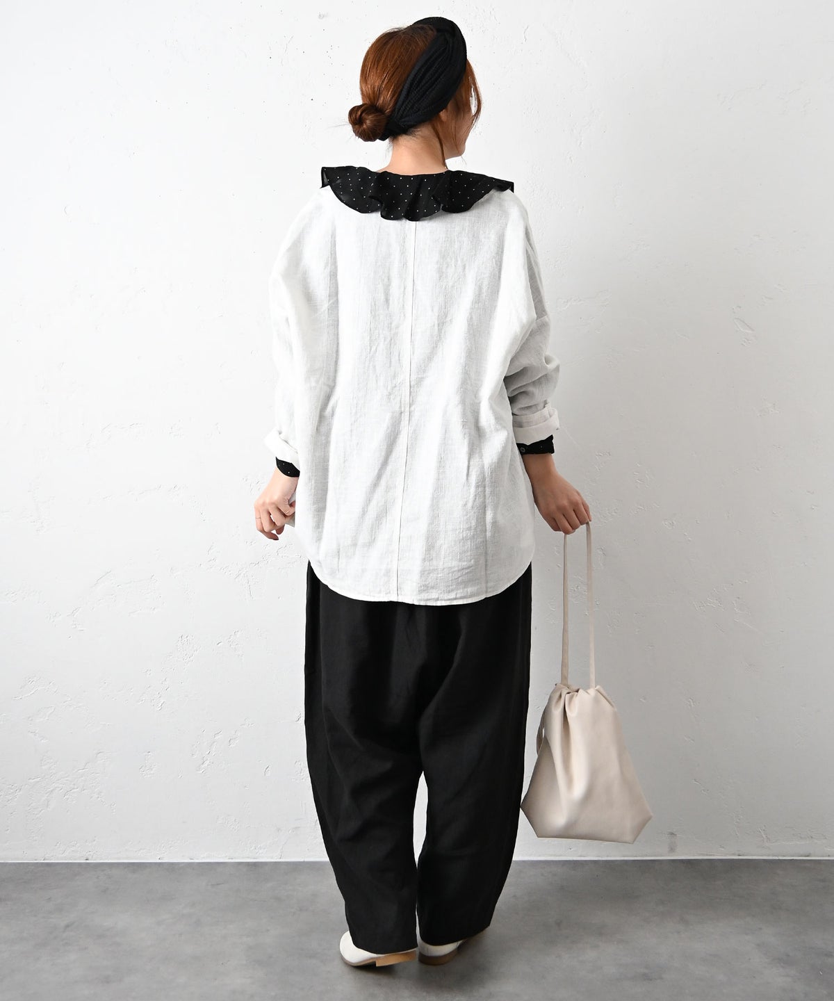 hagumu｜リネン混ノーカラージャケット [[hag-194]][C]