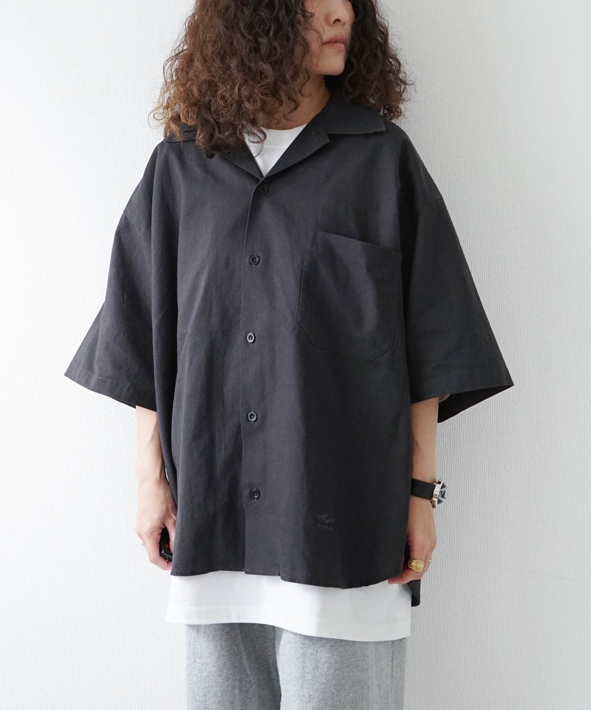 ARMY TWILL｜Cotton Linen HS Utility Shirt [[AM-2617008]][D]