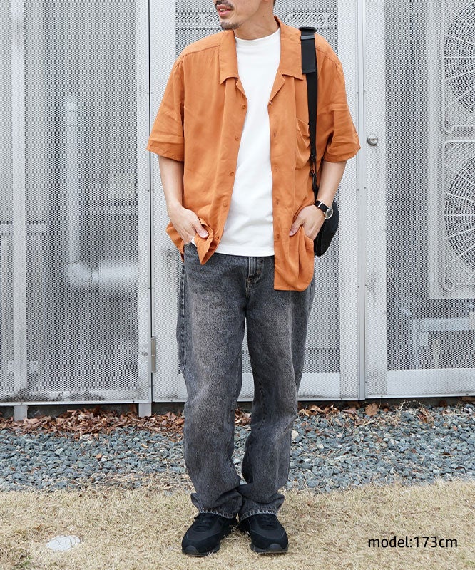 BIG MIKE｜レーヨン無地アロハシャツ [[102625540]][D] | ma28 ONLINE