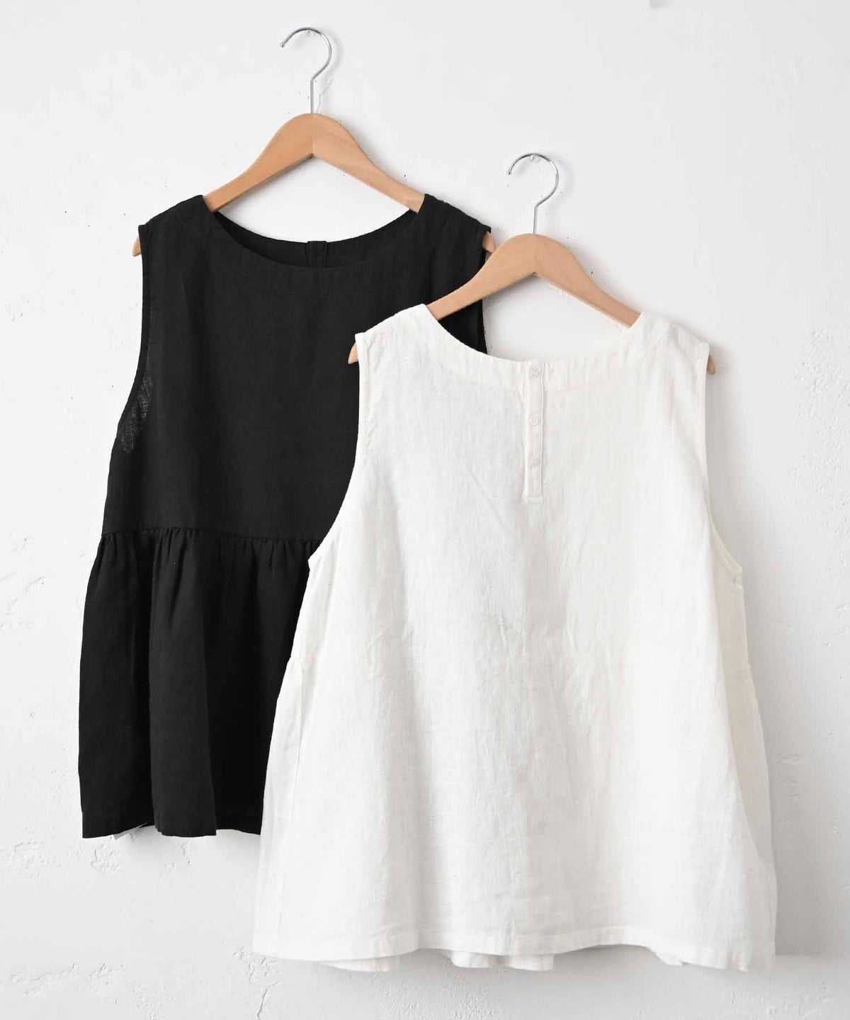 hagumu｜リネン混2wayスリーブレスプルオーバー [[hag-193]][C]