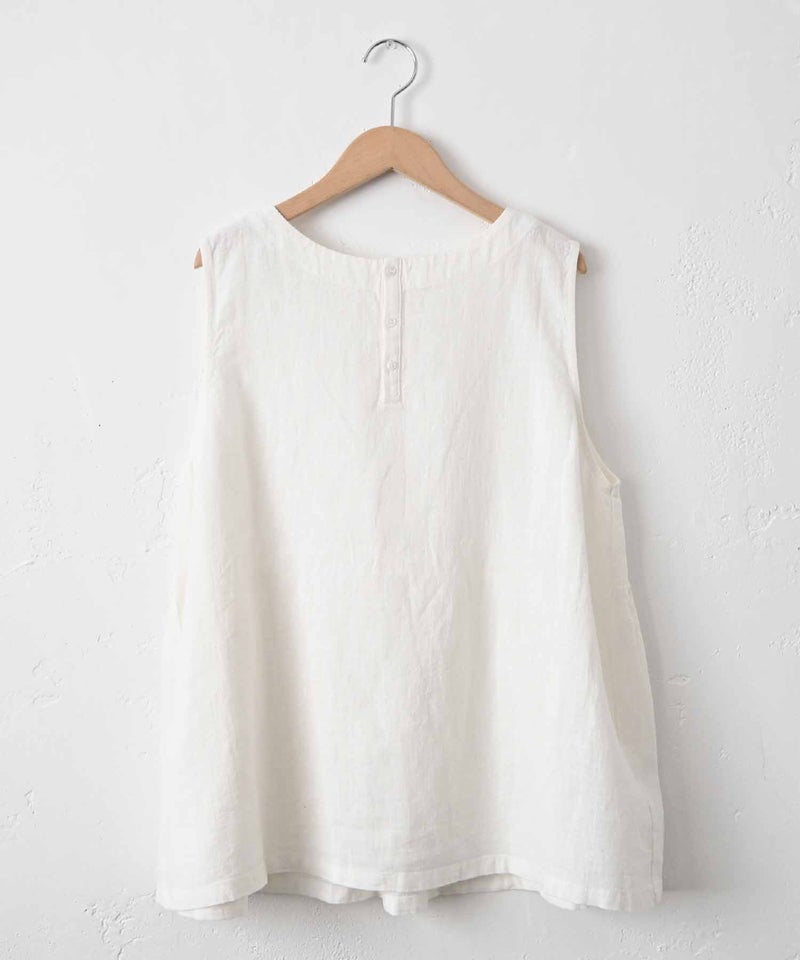 hagumu｜リネン混2wayスリーブレスプルオーバー [[hag-193]][C]