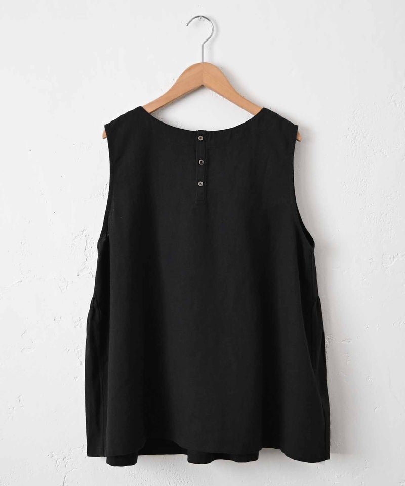 hagumu｜リネン混2wayスリーブレスプルオーバー [[hag-193]][C]