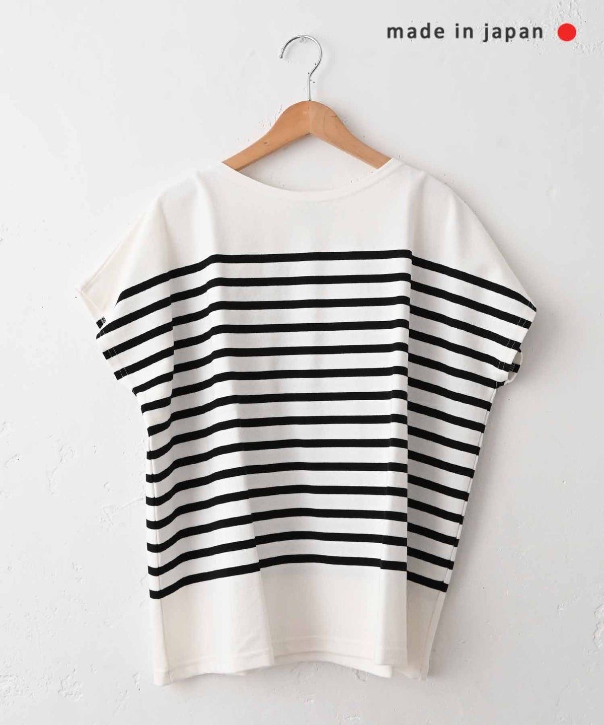 her.｜パネルボーダー フレンチカットソー [[853411]][C]