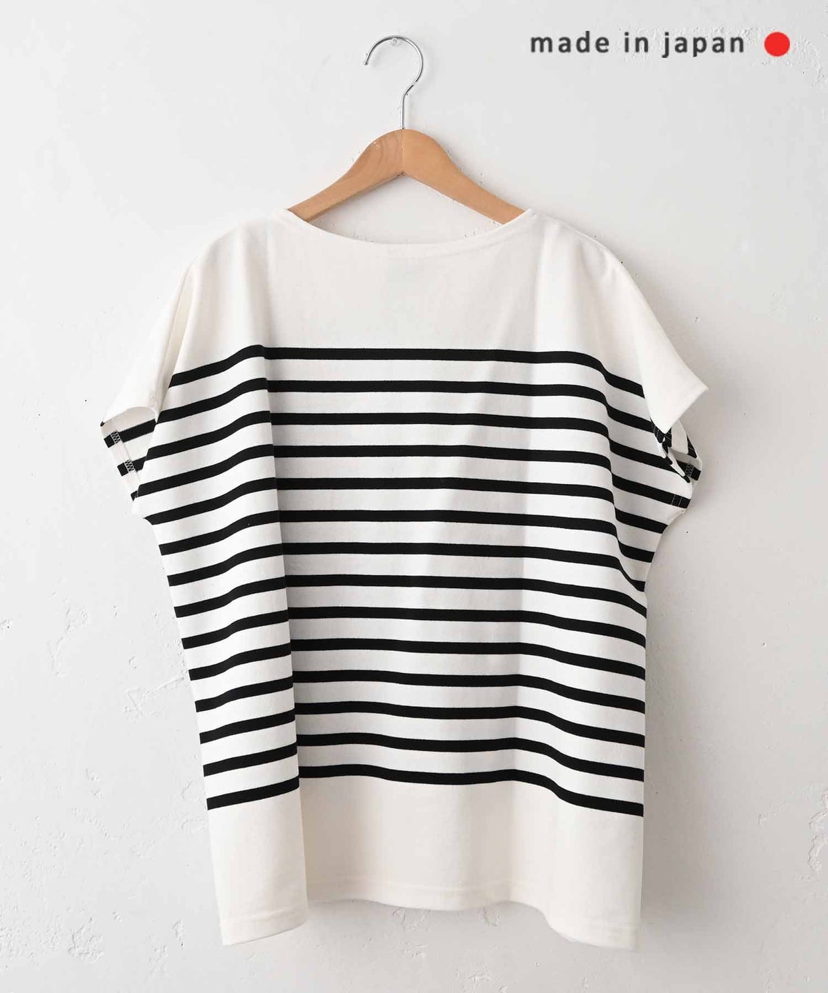 her.｜パネルボーダー フレンチカットソー [[853411]][C]