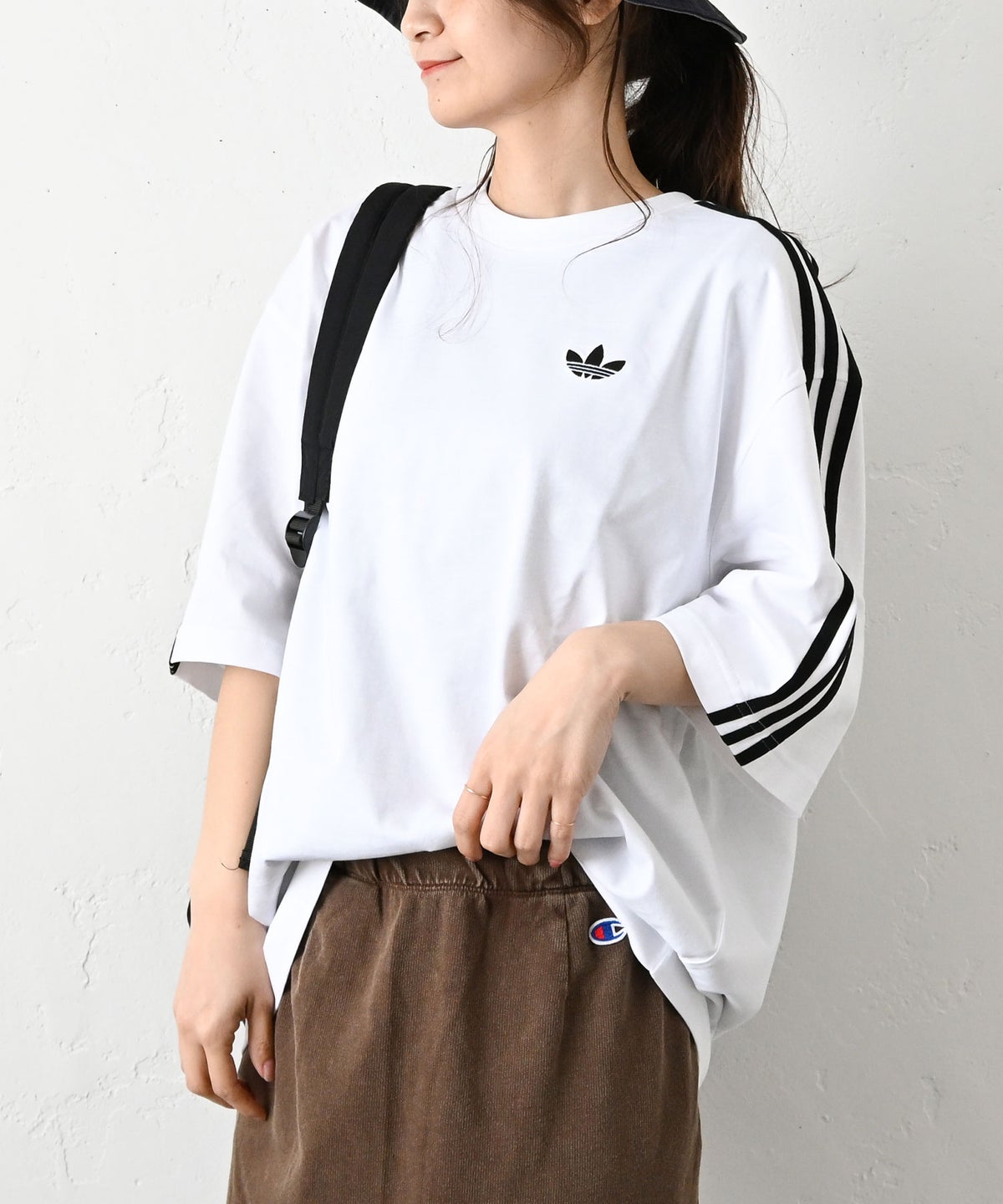  adidas｜ADICOLOR 3-STRIPES OVERSIZED TEE [[V9487(KD4095/KD4096)]][C]