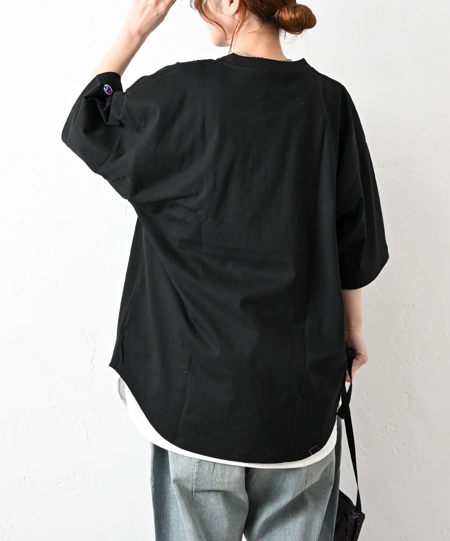 Champion｜SHORT SLEEVE T-SHIRT(カレッジロゴオーバーTee) [[C3-D333