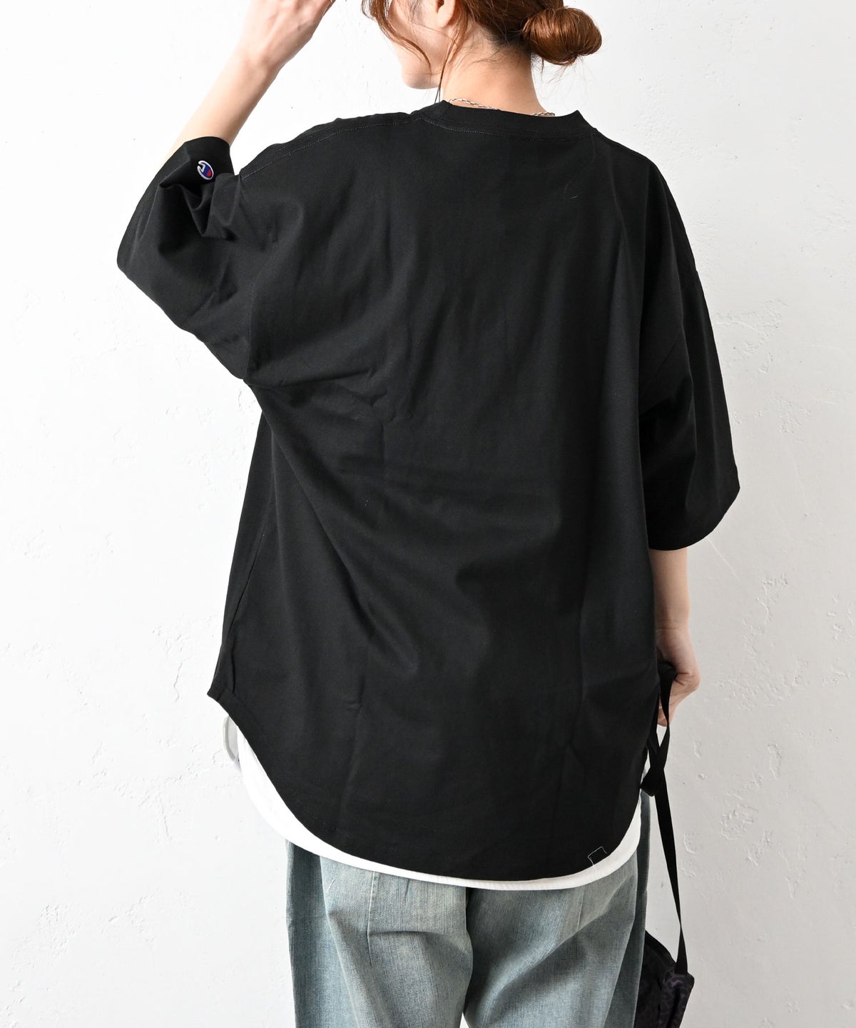 Champion｜SHORT SLEEVE T-SHIRT(カレッジロゴオーバーTee) [[C3-D333]][C]