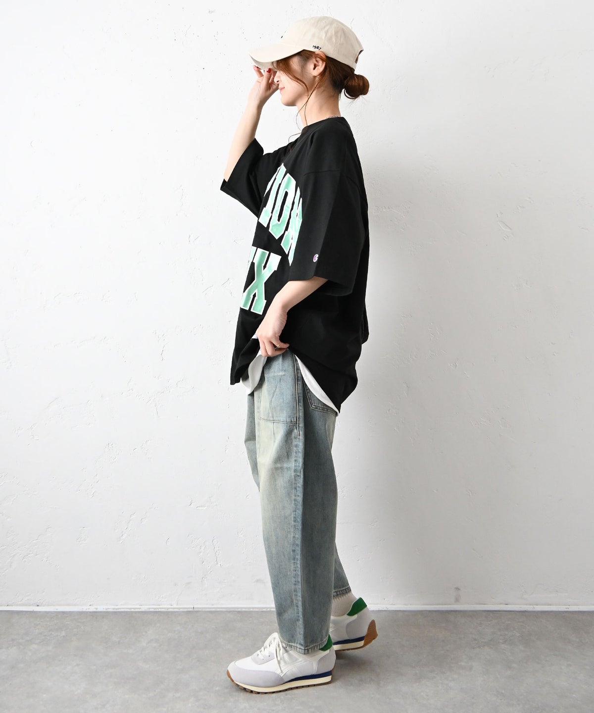 Champion｜SHORT SLEEVE T-SHIRT(カレッジロゴオーバーTee) [[C3-D333]][C]