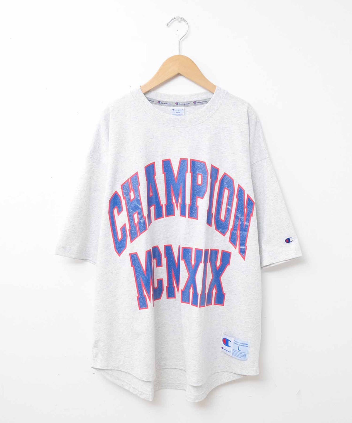 Champion｜SHORT SLEEVE T-SHIRT(カレッジロゴオーバーTee) [[C3-D333]][C]
