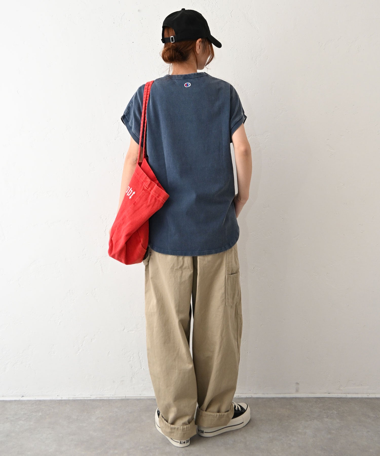 Champion｜FRENCH SLEEVE SHIRT(ピグメントプリントロゴフレンチTee